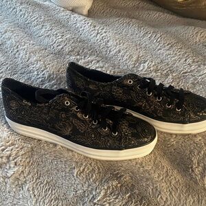Keds Women's Rifle Paper Co.Black Floral Sneakers